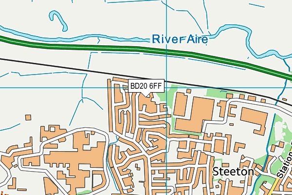 BD20 6FF map - OS VectorMap District (Ordnance Survey)