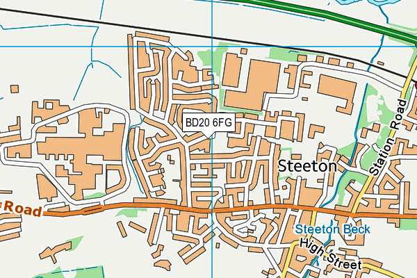 BD20 6FG map - OS VectorMap District (Ordnance Survey)