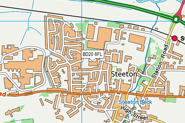 BD20 6FL map - OS VectorMap District (Ordnance Survey)