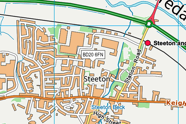 BD20 6FN map - OS VectorMap District (Ordnance Survey)