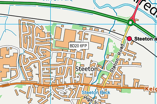 BD20 6FP map - OS VectorMap District (Ordnance Survey)