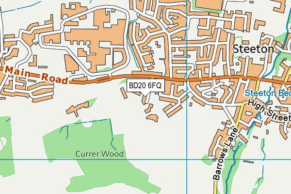 BD20 6FQ map - OS VectorMap District (Ordnance Survey)