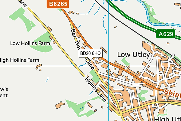 BD20 6HQ map - OS VectorMap District (Ordnance Survey)