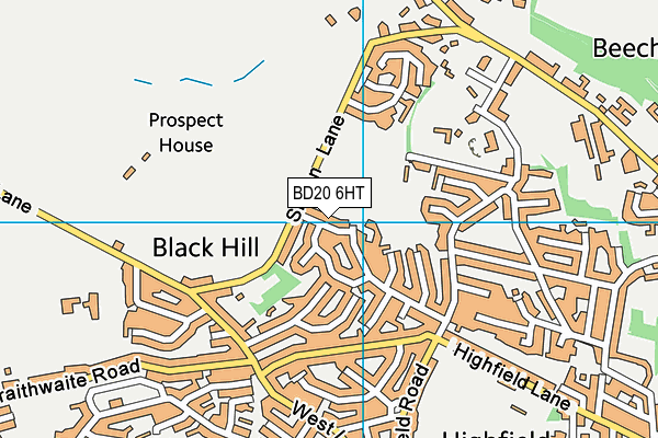 BD20 6HT map - OS VectorMap District (Ordnance Survey)