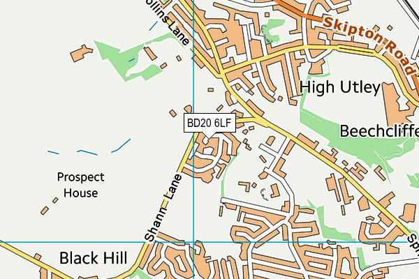 BD20 6LF map - OS VectorMap District (Ordnance Survey)