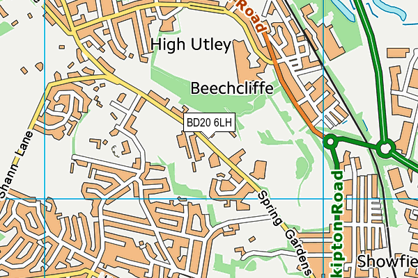 BD20 6LH map - OS VectorMap District (Ordnance Survey)