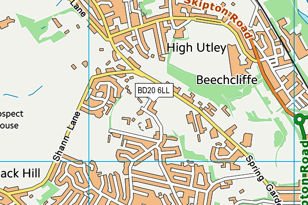 BD20 6LL map - OS VectorMap District (Ordnance Survey)