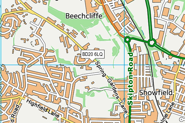 BD20 6LQ map - OS VectorMap District (Ordnance Survey)