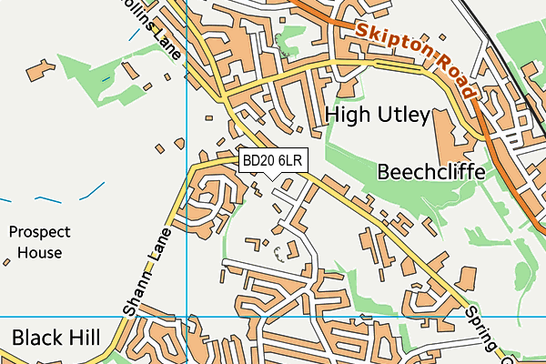 BD20 6LR map - OS VectorMap District (Ordnance Survey)