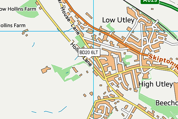 BD20 6LT map - OS VectorMap District (Ordnance Survey)