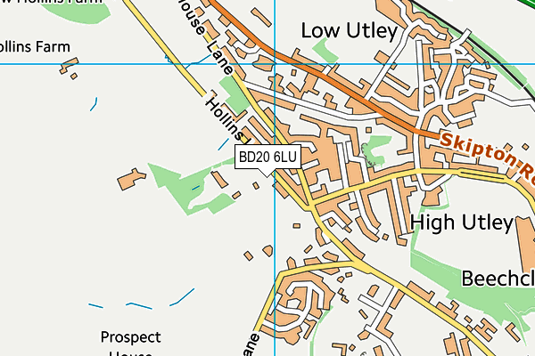 BD20 6LU map - OS VectorMap District (Ordnance Survey)