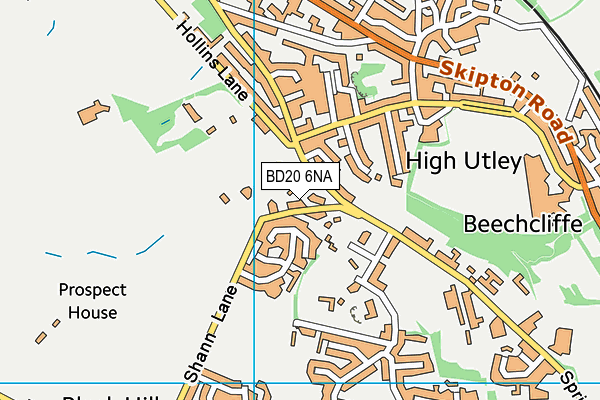 BD20 6NA map - OS VectorMap District (Ordnance Survey)