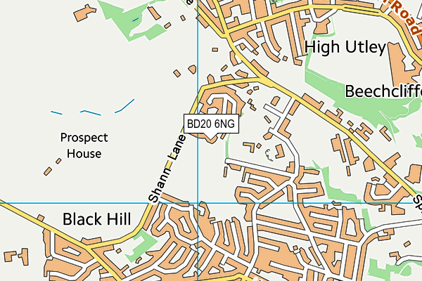 BD20 6NG map - OS VectorMap District (Ordnance Survey)