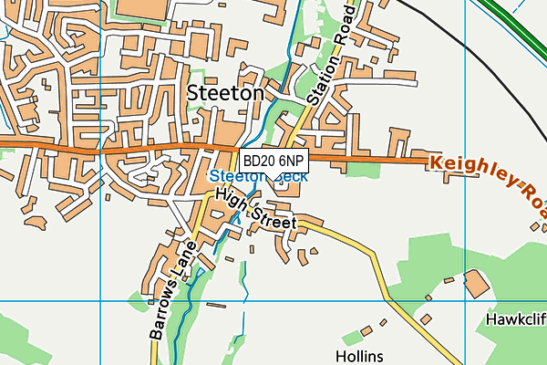 BD20 6NP map - OS VectorMap District (Ordnance Survey)