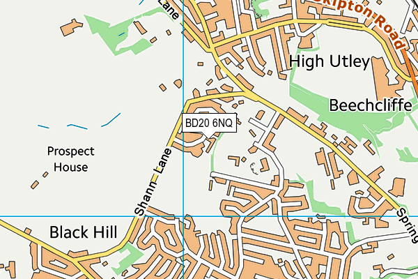 BD20 6NQ map - OS VectorMap District (Ordnance Survey)