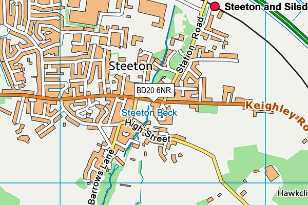 BD20 6NR map - OS VectorMap District (Ordnance Survey)