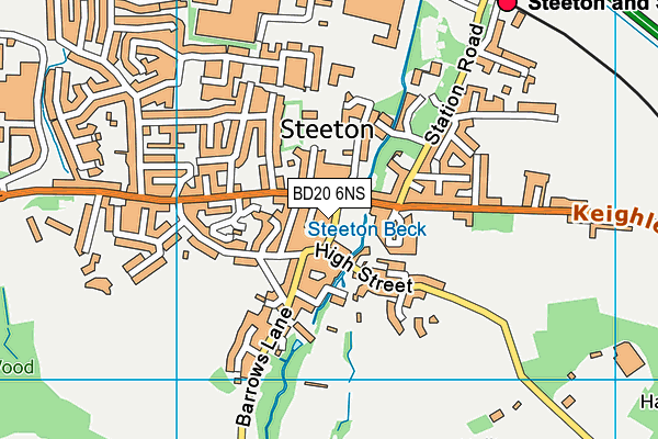 BD20 6NS map - OS VectorMap District (Ordnance Survey)