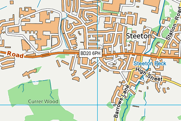 BD20 6PH map - OS VectorMap District (Ordnance Survey)