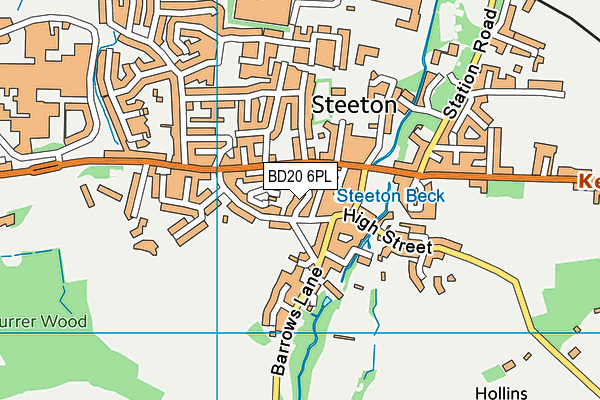 BD20 6PL map - OS VectorMap District (Ordnance Survey)