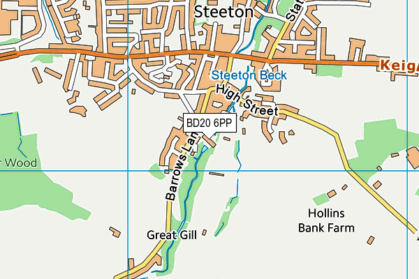 BD20 6PP map - OS VectorMap District (Ordnance Survey)