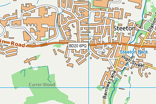 BD20 6PQ map - OS VectorMap District (Ordnance Survey)