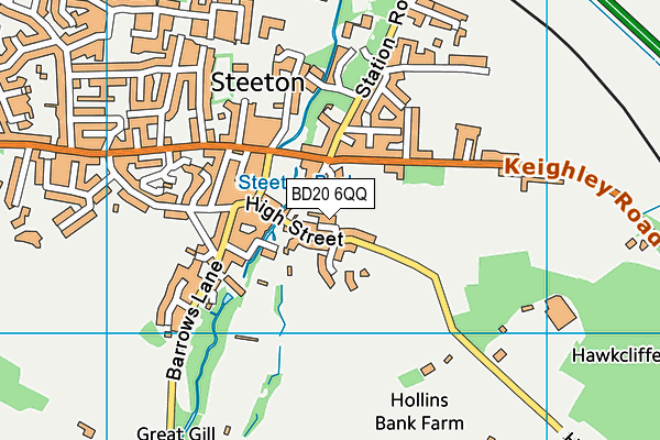 BD20 6QQ map - OS VectorMap District (Ordnance Survey)