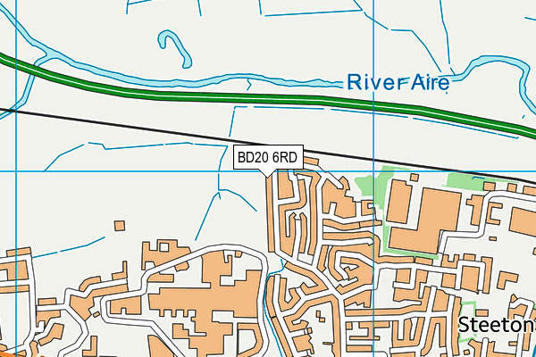 BD20 6RD map - OS VectorMap District (Ordnance Survey)