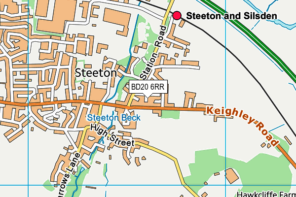 BD20 6RR map - OS VectorMap District (Ordnance Survey)