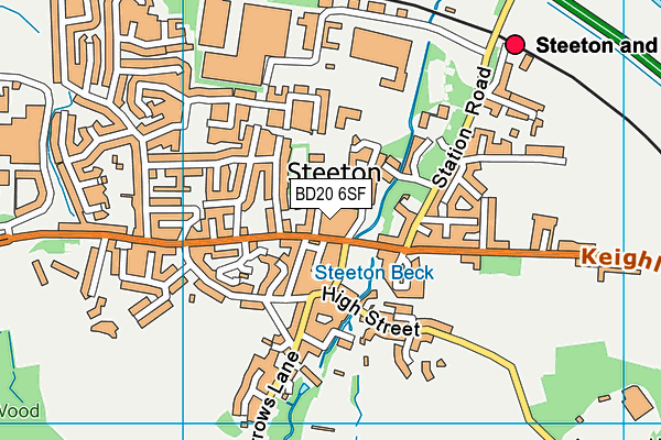 BD20 6SF map - OS VectorMap District (Ordnance Survey)