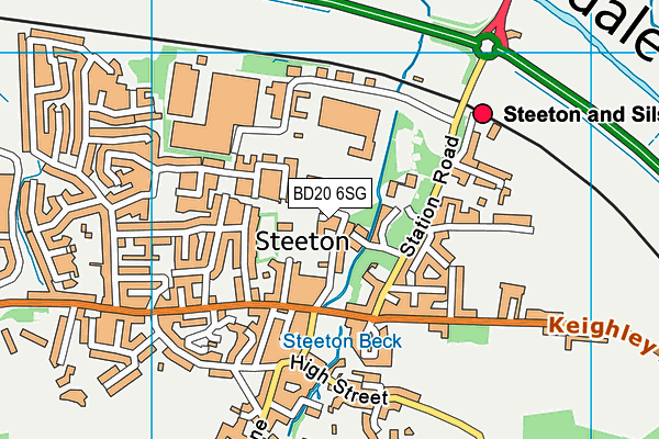 BD20 6SG map - OS VectorMap District (Ordnance Survey)