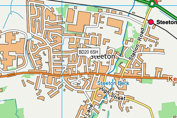 BD20 6SH map - OS VectorMap District (Ordnance Survey)