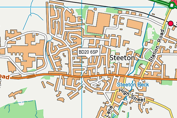 BD20 6SP map - OS VectorMap District (Ordnance Survey)