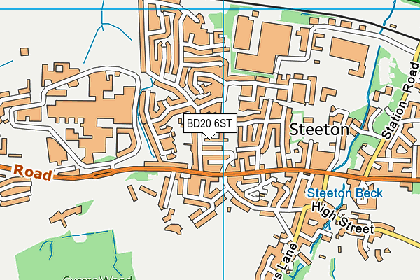 BD20 6ST map - OS VectorMap District (Ordnance Survey)