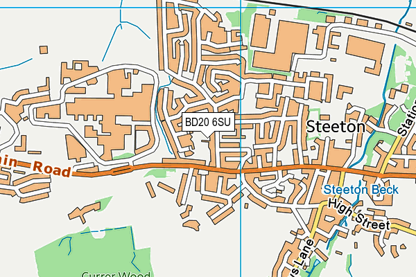 BD20 6SU map - OS VectorMap District (Ordnance Survey)