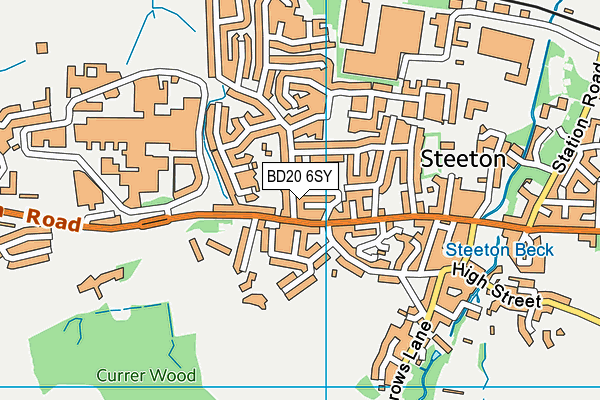 BD20 6SY map - OS VectorMap District (Ordnance Survey)