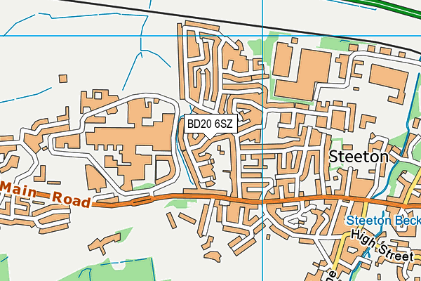 BD20 6SZ map - OS VectorMap District (Ordnance Survey)