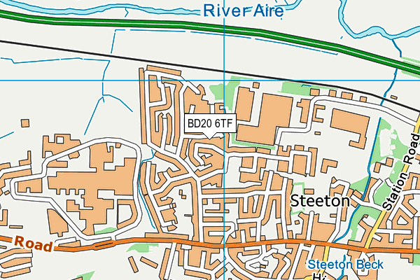 BD20 6TF map - OS VectorMap District (Ordnance Survey)