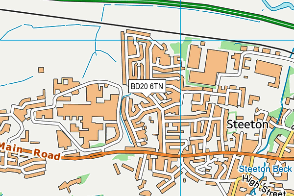 BD20 6TN map - OS VectorMap District (Ordnance Survey)