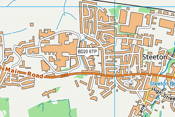 BD20 6TP map - OS VectorMap District (Ordnance Survey)