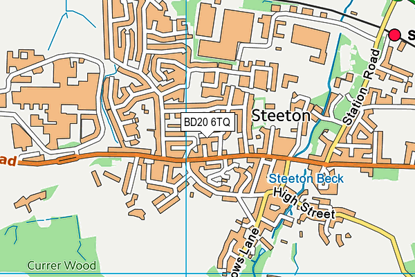BD20 6TQ map - OS VectorMap District (Ordnance Survey)