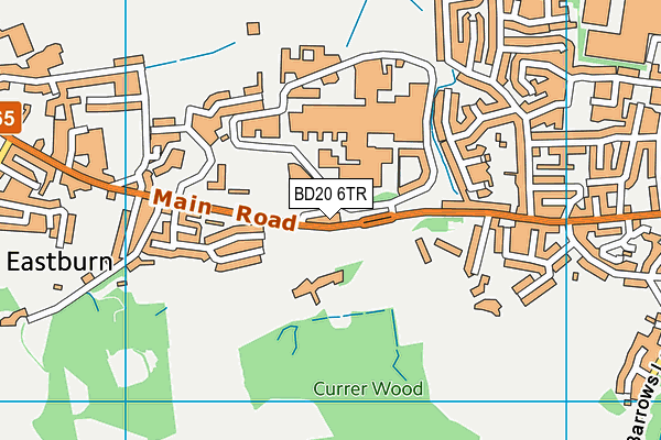 BD20 6TR map - OS VectorMap District (Ordnance Survey)