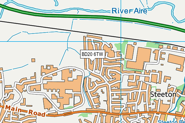 BD20 6TW map - OS VectorMap District (Ordnance Survey)