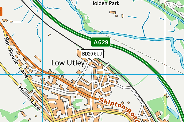 BD20 6UJ map - OS VectorMap District (Ordnance Survey)