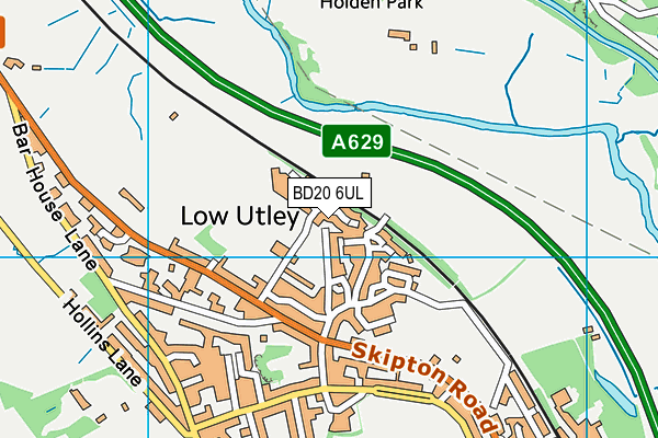 BD20 6UL map - OS VectorMap District (Ordnance Survey)