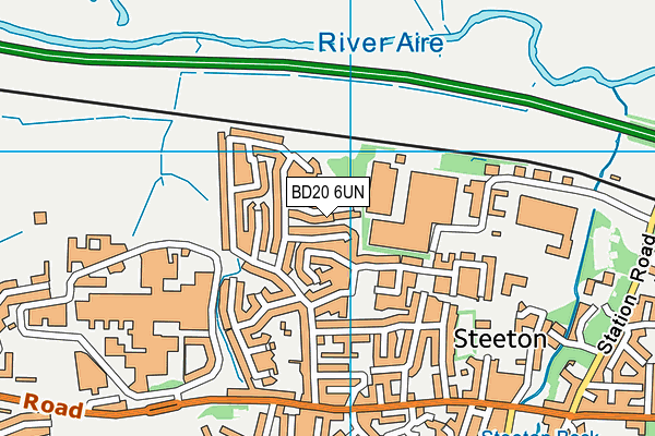 BD20 6UN map - OS VectorMap District (Ordnance Survey)