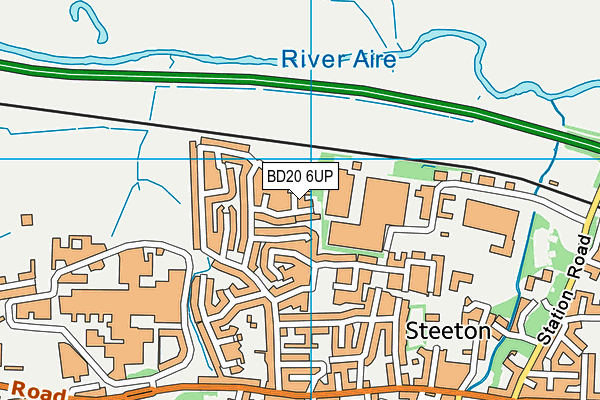 BD20 6UP map - OS VectorMap District (Ordnance Survey)