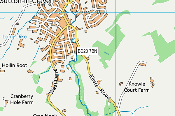 BD20 7BN map - OS VectorMap District (Ordnance Survey)