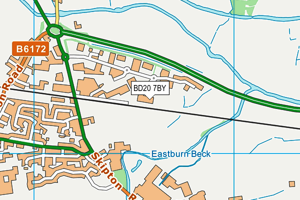 BD20 7BY map - OS VectorMap District (Ordnance Survey)