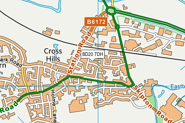 BD20 7DH map - OS VectorMap District (Ordnance Survey)