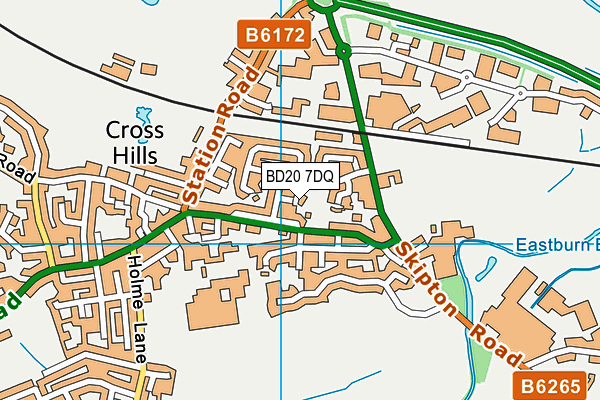 BD20 7DQ map - OS VectorMap District (Ordnance Survey)